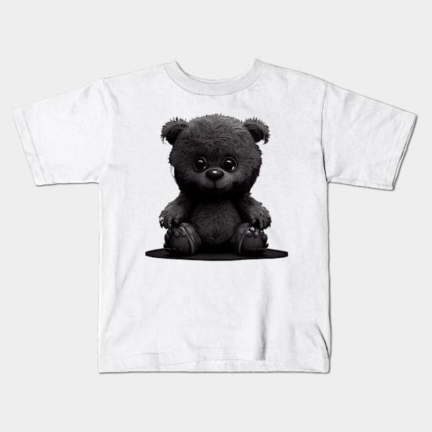 Don't Care Bear Kids T-Shirt by Discover Madness